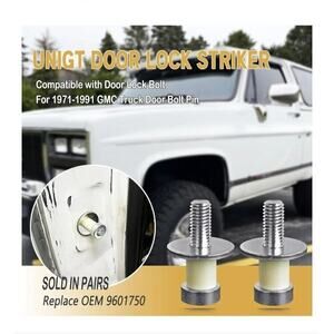 Door Lock Striker 38420 Compatible with Door Latch Bolts for 1971-1991 GMC Truck